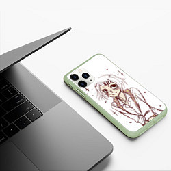 Чехол iPhone 11 Pro матовый Сузуя Джузо, цвет: 3D-салатовый — фото 2