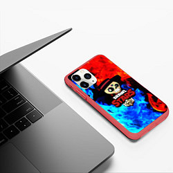 Чехол iPhone 11 Pro матовый Brawl Stars Poko, цвет: 3D-красный — фото 2