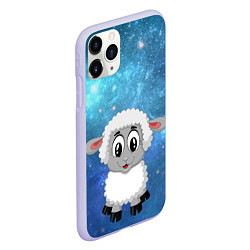 Чехол iPhone 11 Pro матовый Овечка, цвет: 3D-светло-сиреневый — фото 2