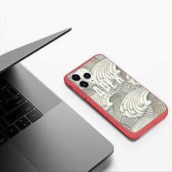 Чехол iPhone 11 Pro матовый Apex Legends Спина, цвет: 3D-красный — фото 2