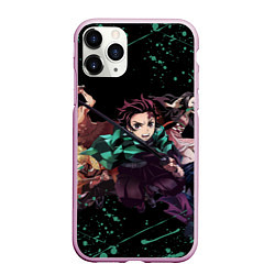 Чехол iPhone 11 Pro матовый KIMETSU NO YAIBA, цвет: 3D-розовый