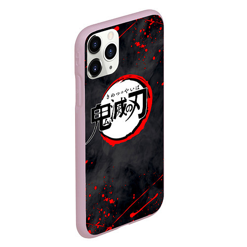 Чехол iPhone 11 Pro матовый KIMETSU NO YAIBA / 3D-Розовый – фото 2