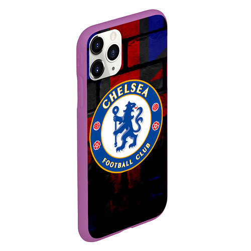 Чехол iPhone 11 Pro матовый Chelsea / 3D-Фиолетовый – фото 2