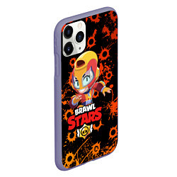 Чехол iPhone 11 Pro матовый BRAWL STARS MAX, цвет: 3D-серый — фото 2