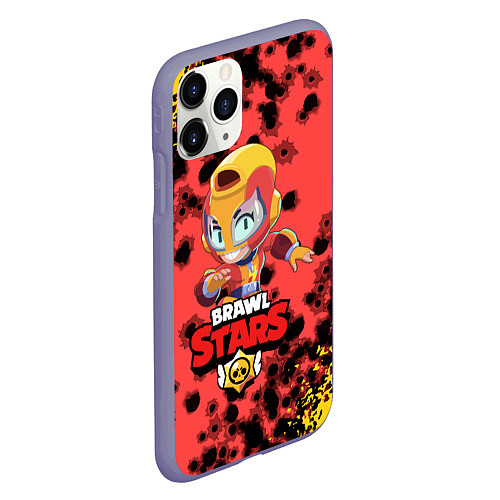 Чехол iPhone 11 Pro матовый BRAWL STARS MAX / 3D-Серый – фото 2