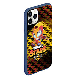 Чехол iPhone 11 Pro матовый BRAWL STARS MAX, цвет: 3D-тёмно-синий — фото 2