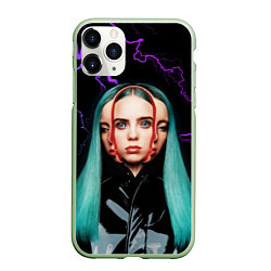 Чехол iPhone 11 Pro матовый BILLIE EILISH, цвет: 3D-салатовый