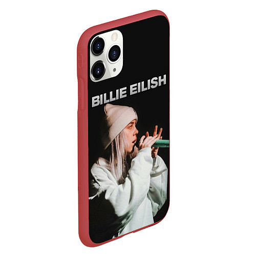 Чехол iPhone 11 Pro матовый BILLIE EILISH / 3D-Красный – фото 2