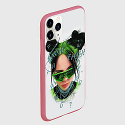 Чехол iPhone 11 Pro матовый BILLIE EILISH, цвет: 3D-малиновый — фото 2