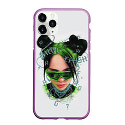 Чехол iPhone 11 Pro матовый BILLIE EILISH, цвет: 3D-фиолетовый