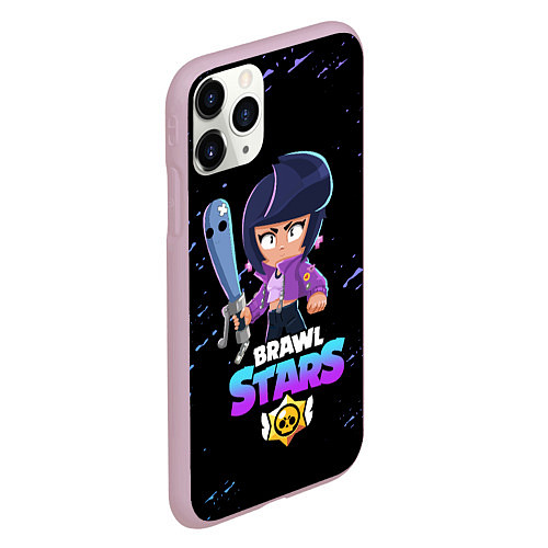 Чехол iPhone 11 Pro матовый BRAWL STARS BIBI / 3D-Розовый – фото 2