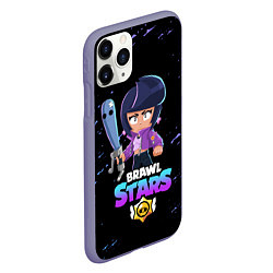 Чехол iPhone 11 Pro матовый BRAWL STARS BIBI, цвет: 3D-серый — фото 2