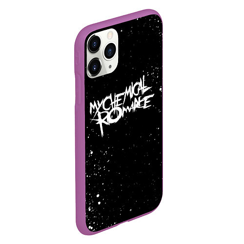 Чехол iPhone 11 Pro матовый My Chemical Romance / 3D-Фиолетовый – фото 2