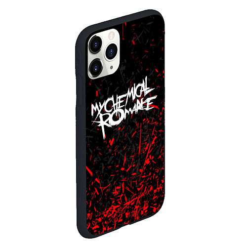 Чехол iPhone 11 Pro матовый My Chemical Romance / 3D-Черный – фото 2