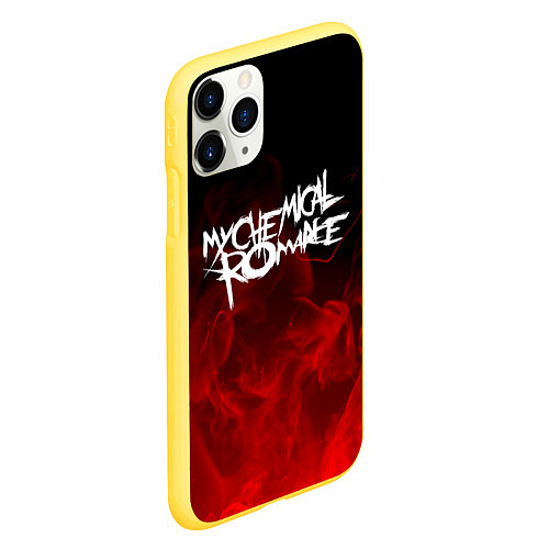 Чехол iPhone 11 Pro матовый My Chemical Romance / 3D-Желтый – фото 2