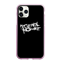 Чехол iPhone 11 Pro матовый My Chemical Romance spider, цвет: 3D-розовый