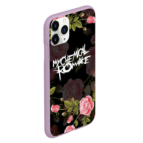 Чехол iPhone 11 Pro матовый My Chemical Romance / 3D-Сиреневый – фото 2