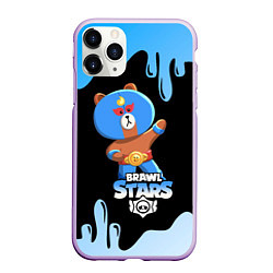 Чехол iPhone 11 Pro матовый BRAWL STARS EL BROWN, цвет: 3D-сиреневый