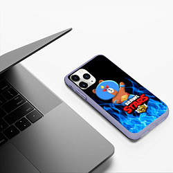 Чехол iPhone 11 Pro матовый BRAWL STARS EL BROWN, цвет: 3D-светло-сиреневый — фото 2