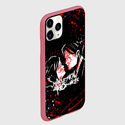Чехол iPhone 11 Pro матовый My Chemical Romance, цвет: 3D-малиновый — фото 2