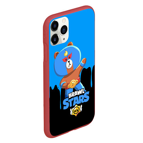 Чехол iPhone 11 Pro матовый BRAWL STARS EL BROWN / 3D-Красный – фото 2