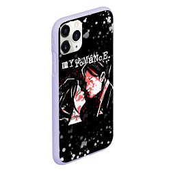 Чехол iPhone 11 Pro матовый My Chemical Romance, цвет: 3D-светло-сиреневый — фото 2