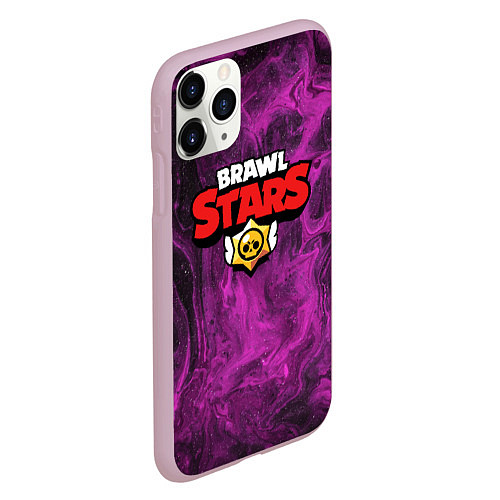 Чехол iPhone 11 Pro матовый Brawl Stars / 3D-Розовый – фото 2