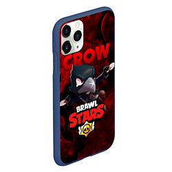 Чехол iPhone 11 Pro матовый BRAWL STARS CROW, цвет: 3D-тёмно-синий — фото 2