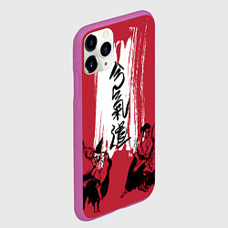 Чехол iPhone 11 Pro матовый Айкидо, цвет: 3D-фиолетовый — фото 2