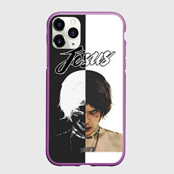 Чехол iPhone 11 Pro матовый Dzhizus, цвет: 3D-фиолетовый