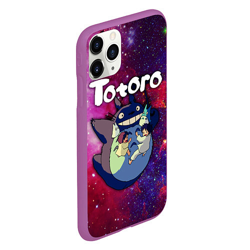 Чехол iPhone 11 Pro матовый Totoro / 3D-Фиолетовый – фото 2