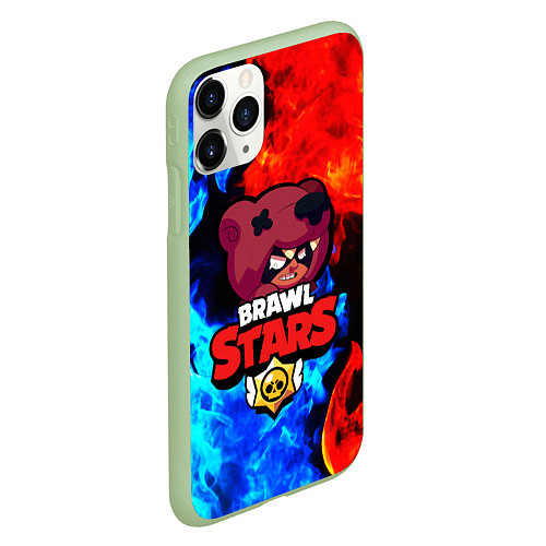 Чехол iPhone 11 Pro матовый BRAWL STARS NITA / 3D-Салатовый – фото 2