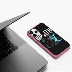 Чехол iPhone 11 Pro матовый Apex Legends, цвет: 3D-малиновый — фото 2