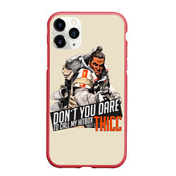 Чехол iPhone 11 Pro матовый Apex Legends, цвет: 3D-красный