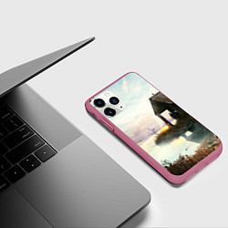 Чехол iPhone 11 Pro матовый STALKER, цвет: 3D-малиновый — фото 2