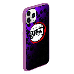 Чехол iPhone 11 Pro матовый Kimetsu no Yaiba, цвет: 3D-фиолетовый — фото 2