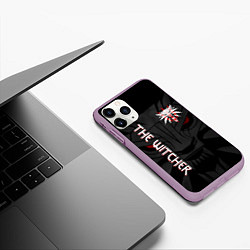 Чехол iPhone 11 Pro матовый ВЕДЬМАК, цвет: 3D-сиреневый — фото 2