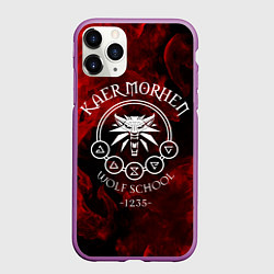 Чехол iPhone 11 Pro матовый ВЕДЬМАК, цвет: 3D-фиолетовый