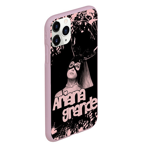 Чехол iPhone 11 Pro матовый ARIANA GRANDE / 3D-Розовый – фото 2