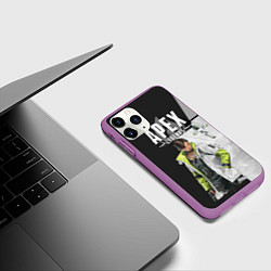 Чехол iPhone 11 Pro матовый Apex Legends, цвет: 3D-фиолетовый — фото 2
