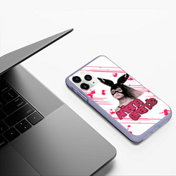 Чехол iPhone 11 Pro матовый ARIANA GRANDE, цвет: 3D-светло-сиреневый — фото 2