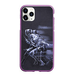Чехол iPhone 11 Pro матовый Fencer, цвет: 3D-фиолетовый