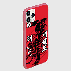 Чехол iPhone 11 Pro матовый TKD, цвет: 3D-малиновый — фото 2