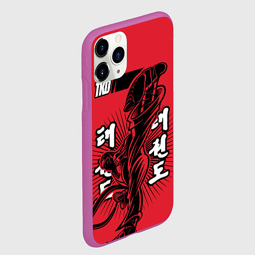 Чехол iPhone 11 Pro матовый TKD / 3D-Фиолетовый – фото 2