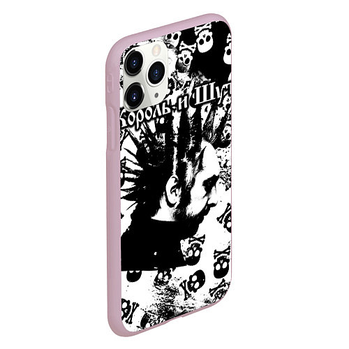 Чехол iPhone 11 Pro матовый Король и Шут / 3D-Розовый – фото 2