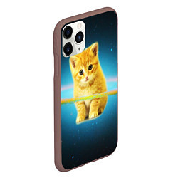 Чехол iPhone 11 Pro матовый Рыжий Котик, цвет: 3D-коричневый — фото 2