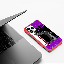 Чехол iPhone 11 Pro матовый Monokuma, цвет: 3D-красный — фото 2