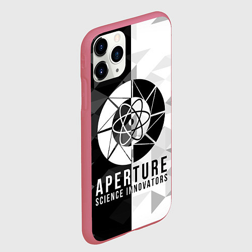 Чехол iPhone 11 Pro матовый PORTAL / 3D-Малиновый – фото 2