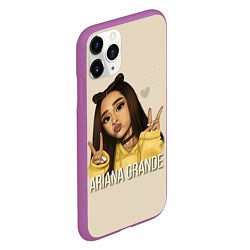 Чехол iPhone 11 Pro матовый Ariana Grande Ариана Гранде, цвет: 3D-фиолетовый — фото 2