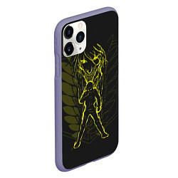 Чехол iPhone 11 Pro матовый Атака Титанов, цвет: 3D-серый — фото 2